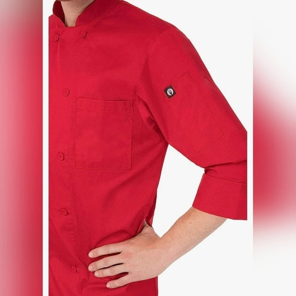 Branded  Chef Works Men's Morocco Chef Coat - Picture 5 of 8